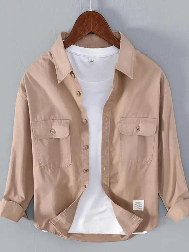 Men’s Plus Size Button Up Long Sleeve Shirt