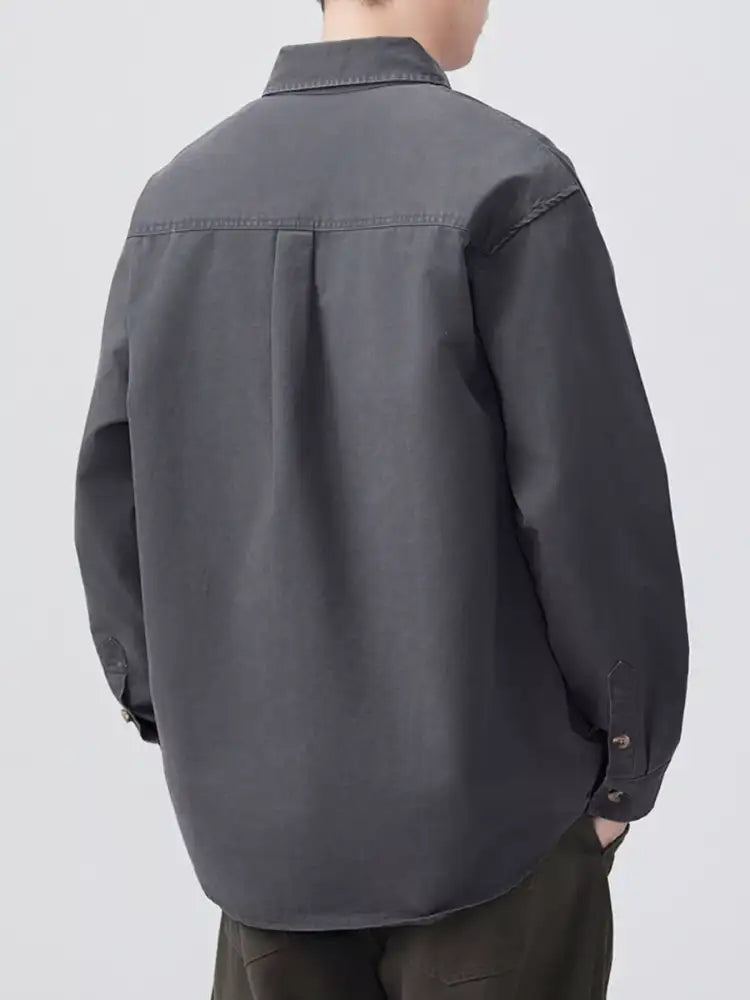 Men’s Plus Size Button Up Long Sleeve Shirt