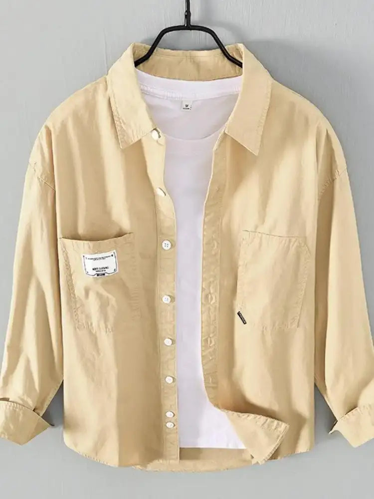 Men’s Plus Size Button Up Long Sleeve Shirt