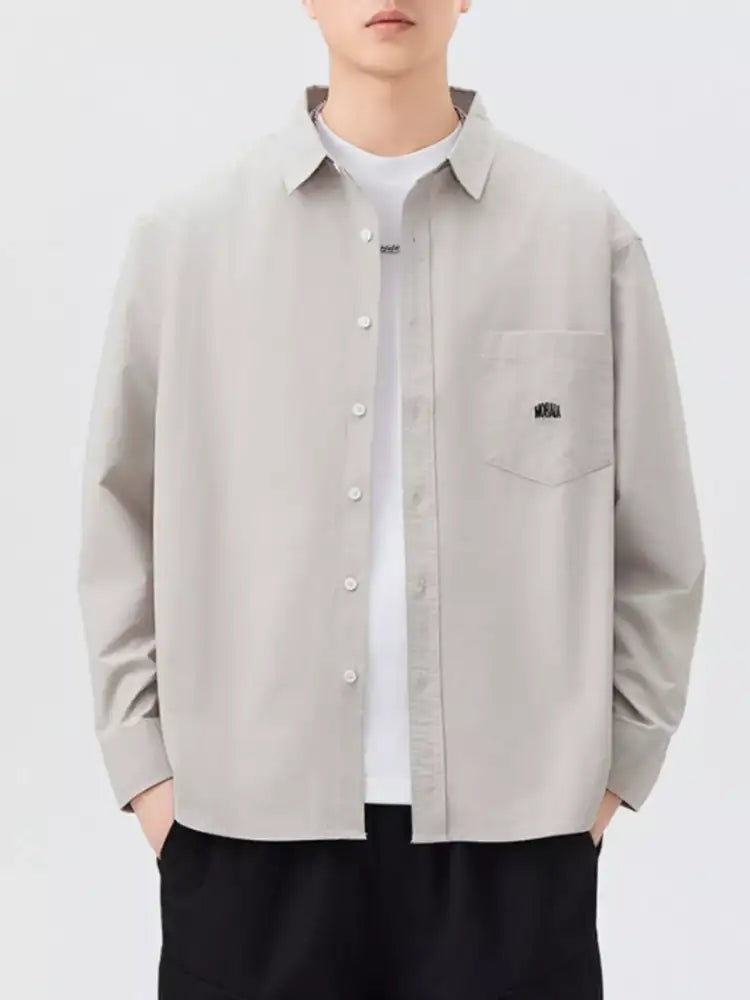 Men’s Plus Size Button Up Long Sleeve Shirt