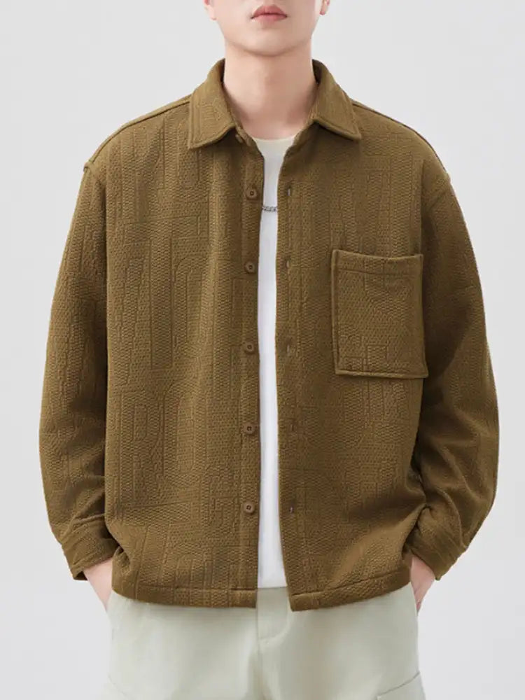 Men’s Plus Size Button Up Long Sleeve Shirt