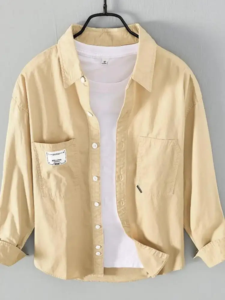 Men’s Plus Size Button Up Long Sleeve Shirt