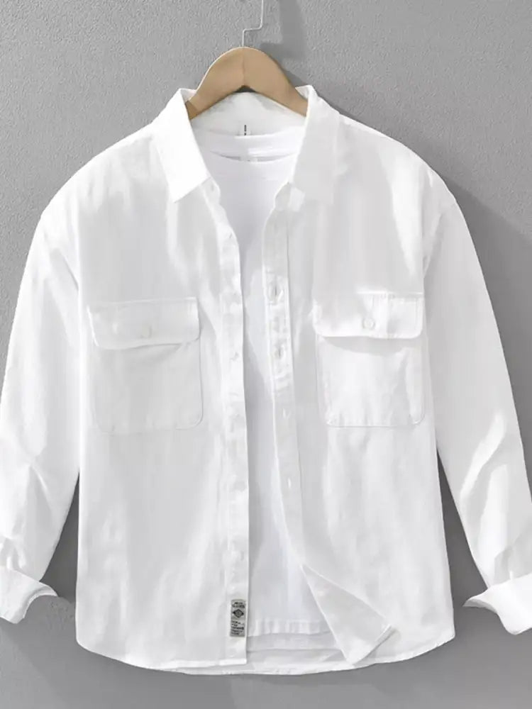 Men’s Plus Size Button Up Long Sleeve Shirt