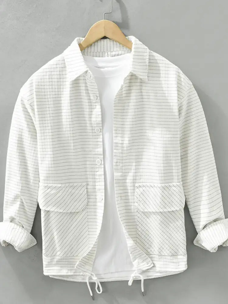 Men’s Plus Size Button Up Long Sleeve Shirt
