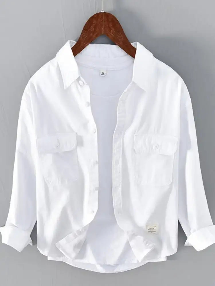 Men’s Plus Size Button Up Long Sleeve Shirt