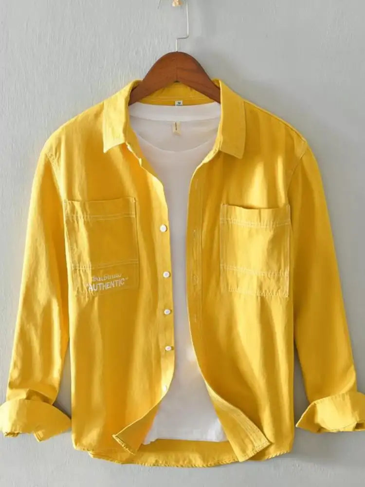 Men’s Plus Size Button Up Long Sleeve Shirt