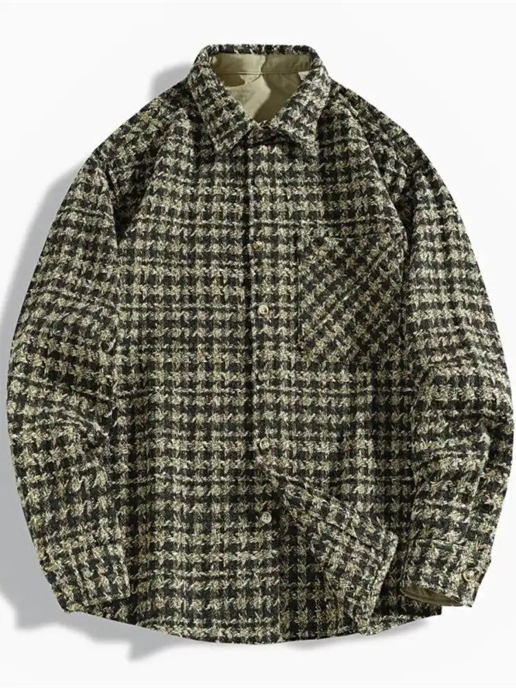 Men’s Plus Size Button Up Shirt with Chest Pocket