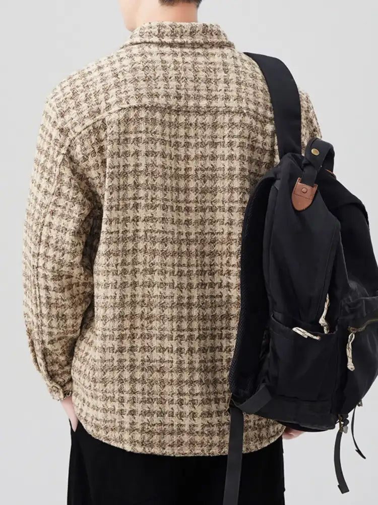 Men’s Plus Size Button Up Shirt with Chest Pocket