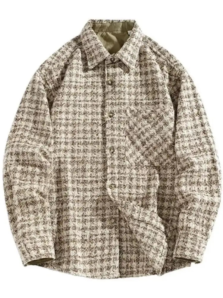 Men’s Plus Size Button Up Shirt with Chest Pocket