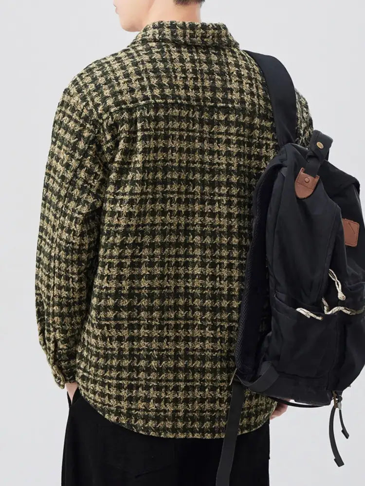 Men’s Plus Size Button Up Shirt with Chest Pocket