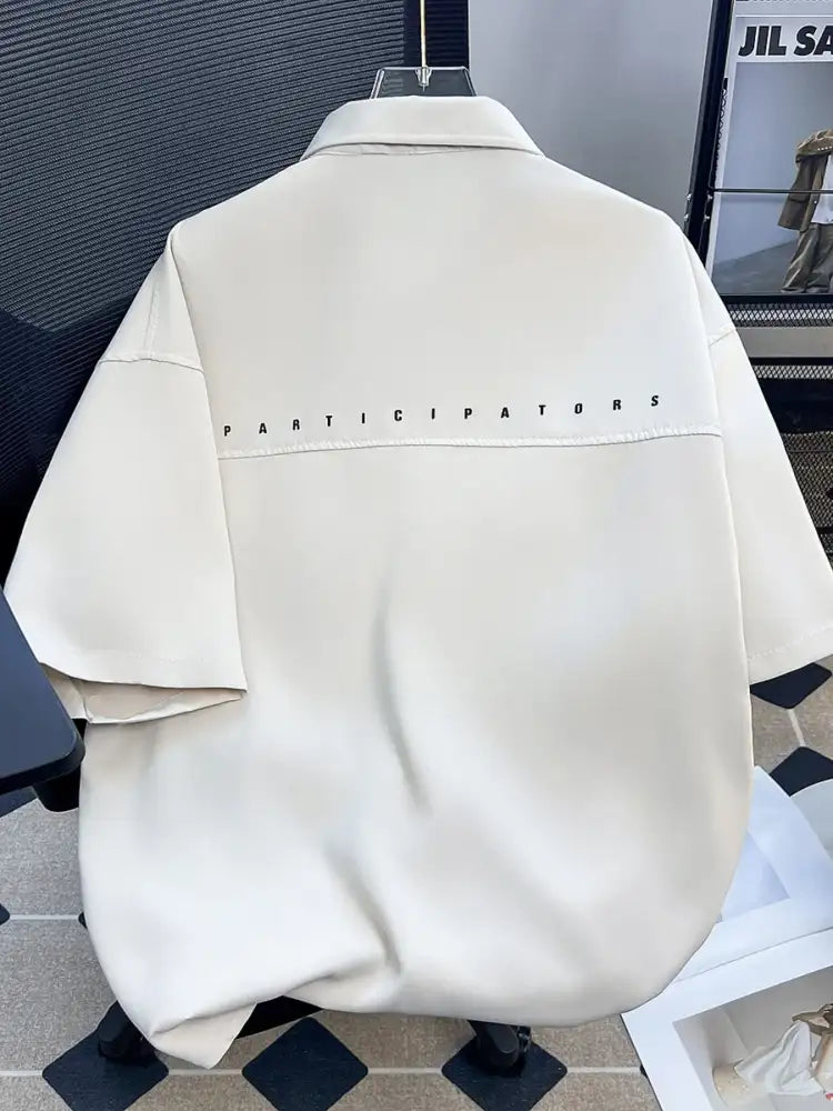 Men’s Plus Size Button Up Short Sleeve Shirt