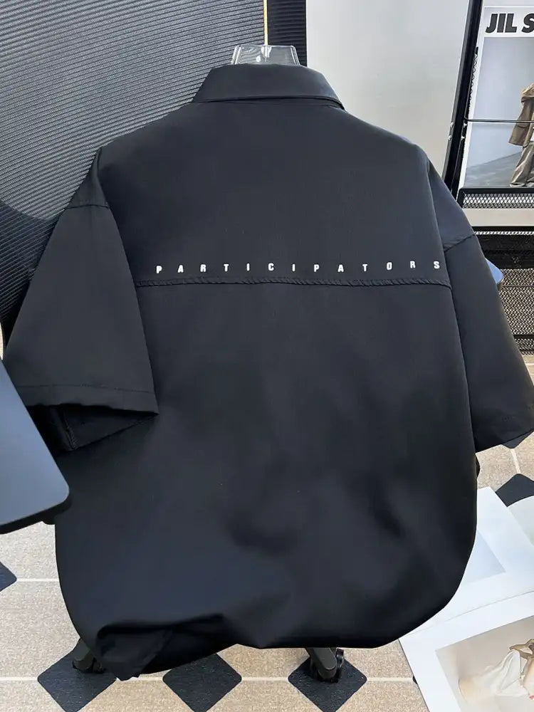 Men’s Plus Size Button Up Short Sleeve Shirt