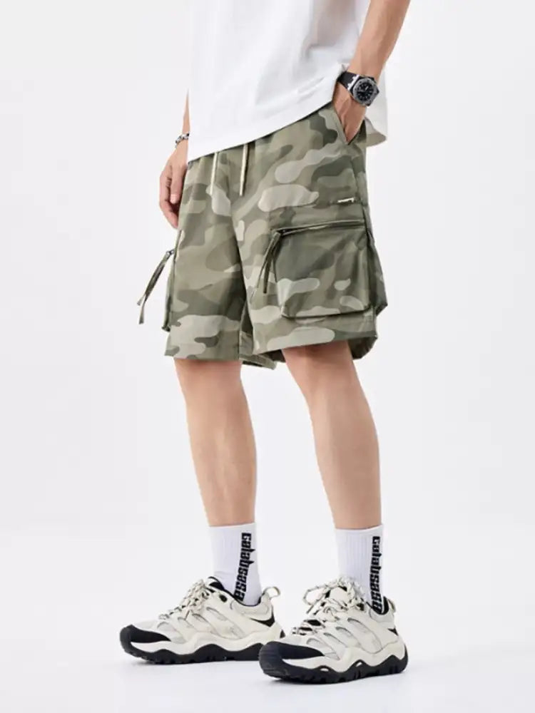 Men’s Plus Size Camo Cargo Shorts
