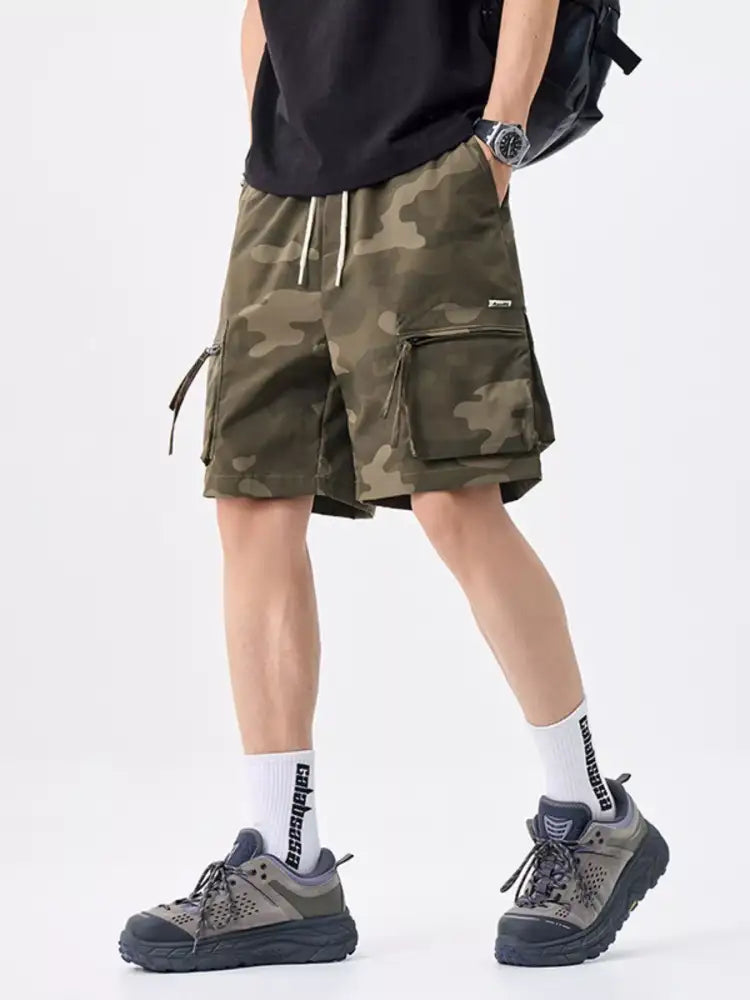 Men’s Plus Size Camo Cargo Shorts
