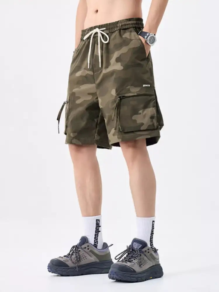 Men’s Plus Size Camo Cargo Shorts
