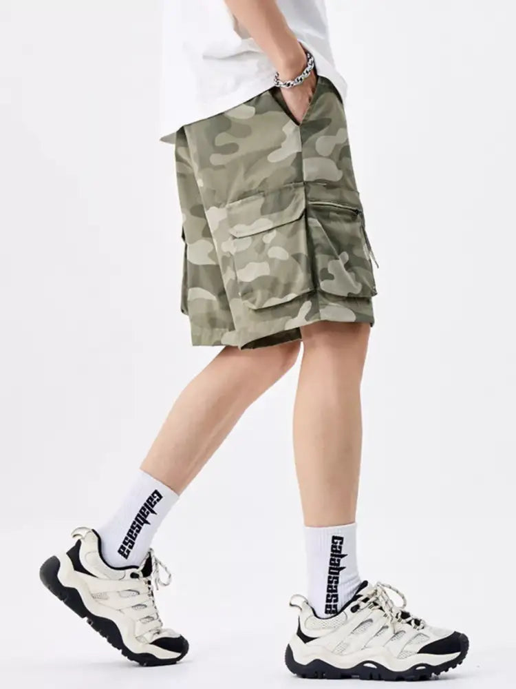 Men’s Plus Size Camo Cargo Shorts