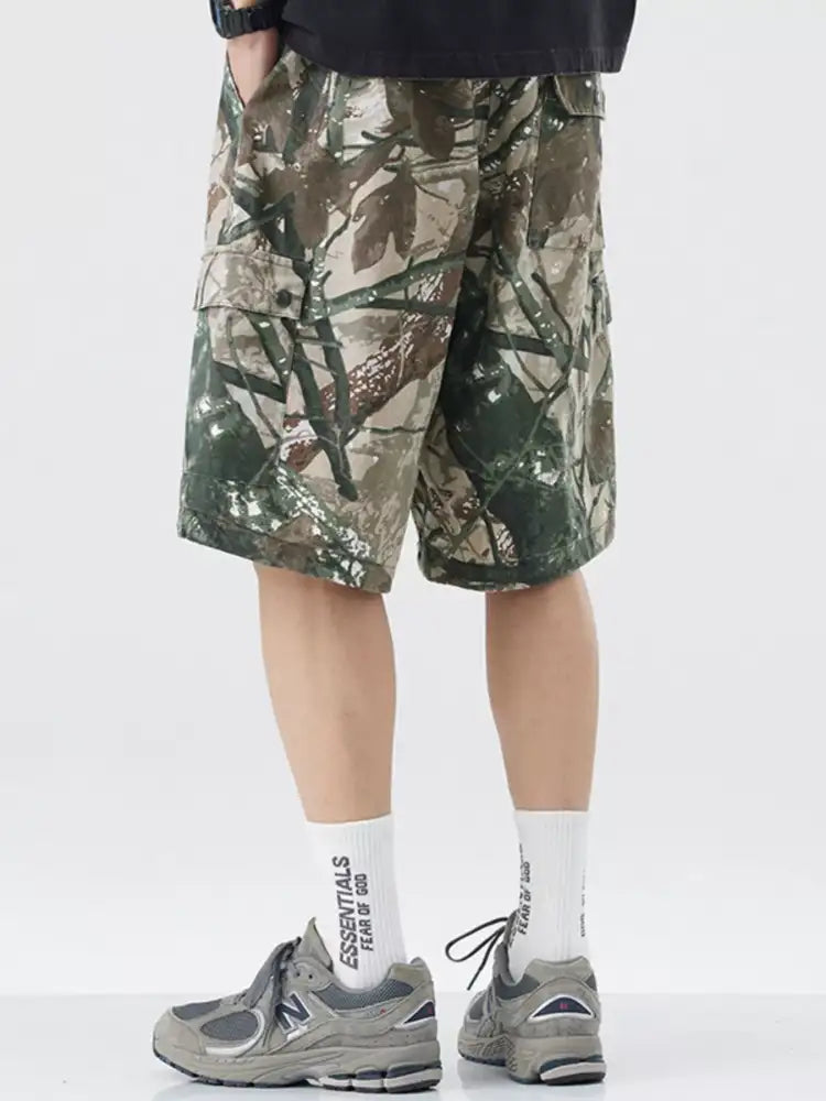 Men’s Plus Size Camouflage Cargo Shorts