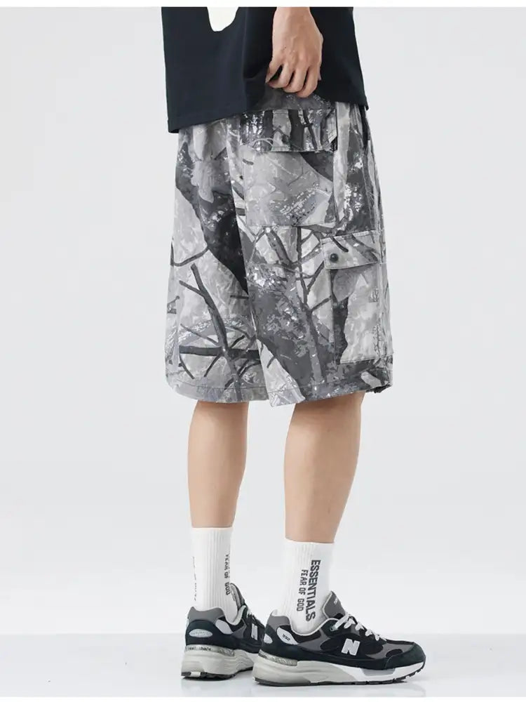 Men’s Plus Size Camouflage Cargo Shorts