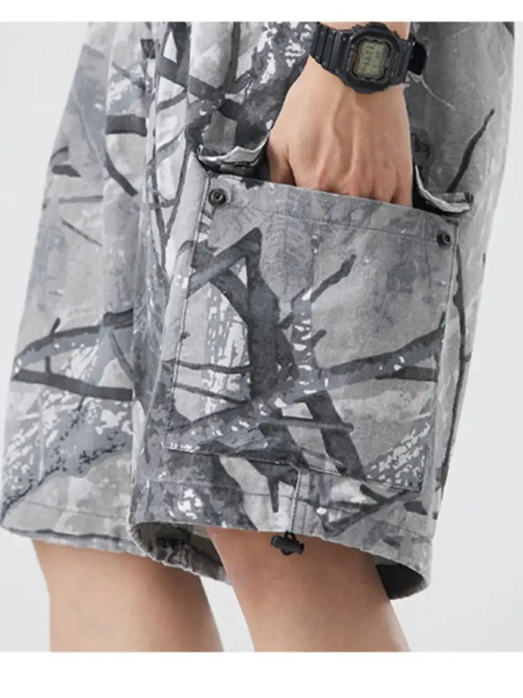 Men’s Plus Size Camouflage Cargo Shorts