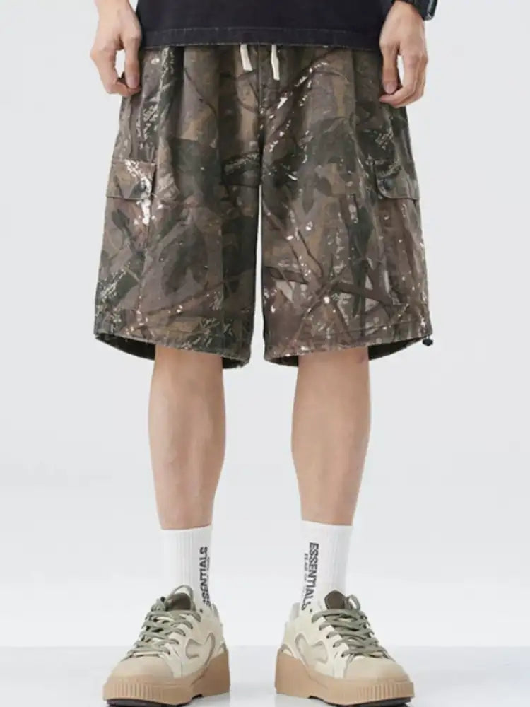 Men’s Plus Size Camouflage Cargo Shorts