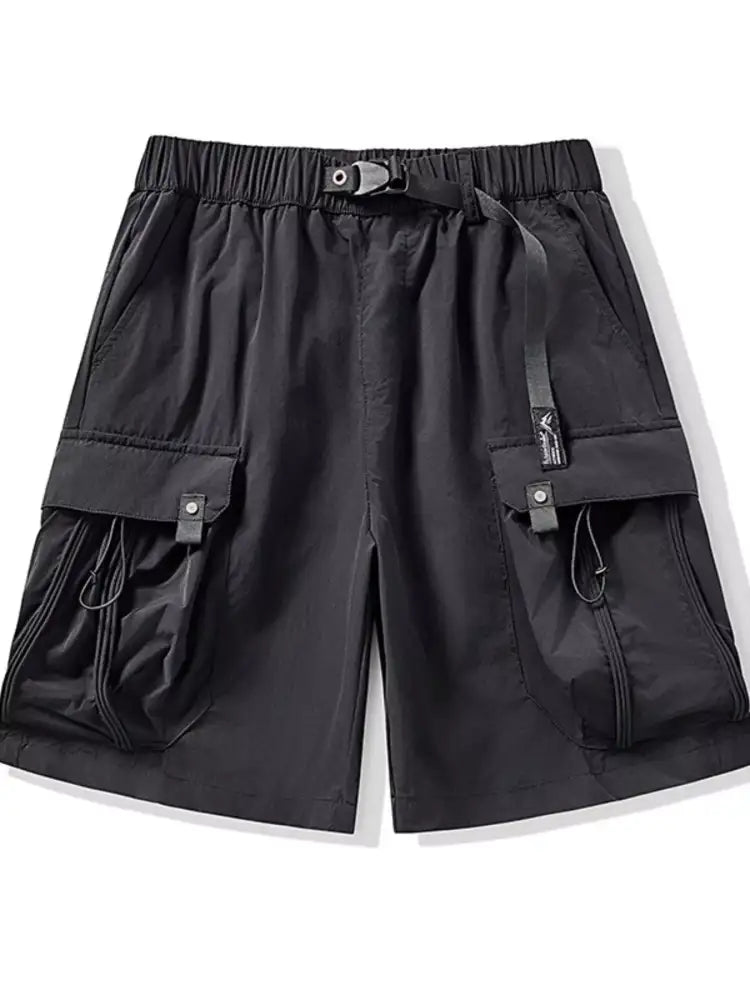 Men’s Plus Size Cargo Shorts with Drawstring