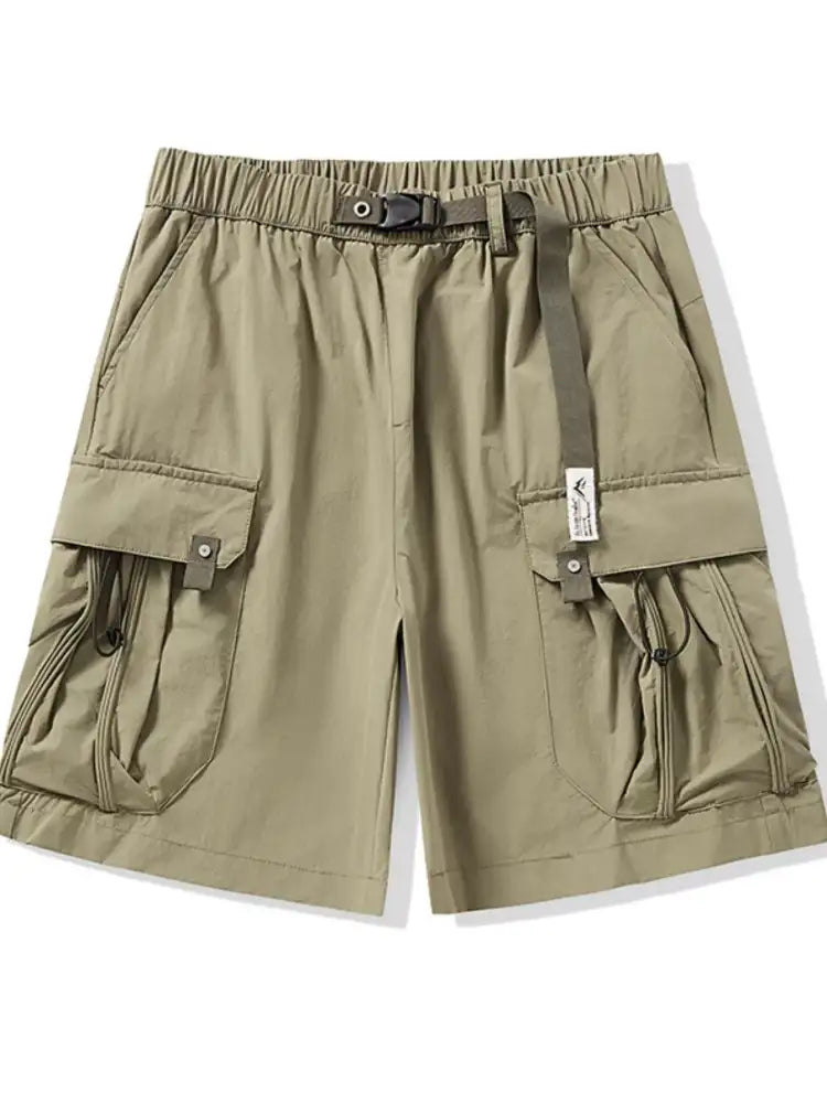 Men’s Plus Size Cargo Shorts with Drawstring