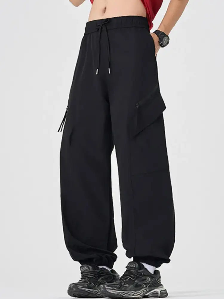 Men’s Plus Size Casual Cargo Pants with Multi-Pockets