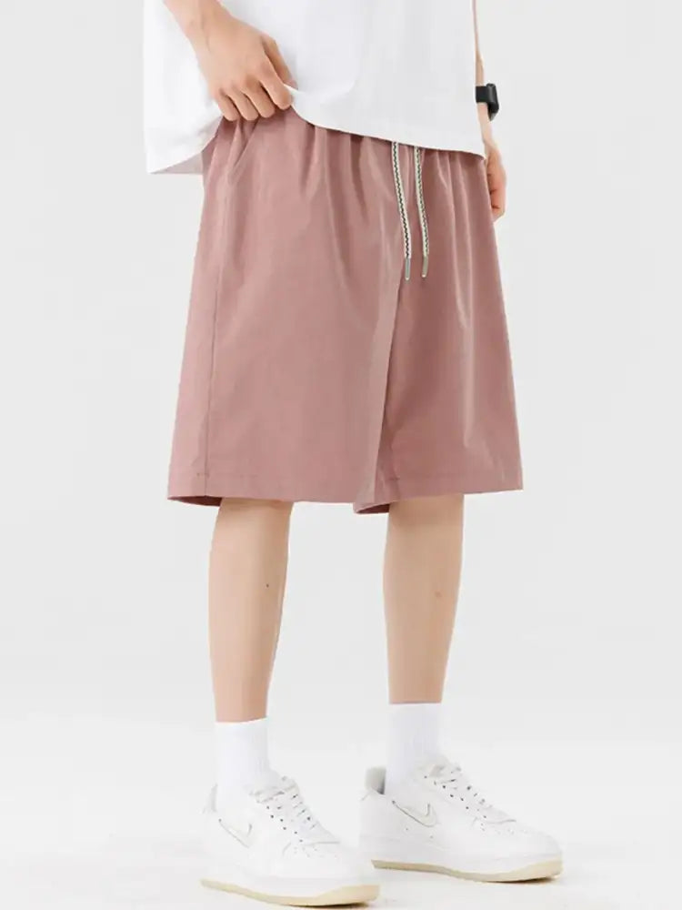 Men’s Plus Size Casual Drawstring Basketball Shorts