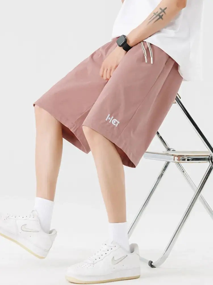 Men’s Plus Size Casual Drawstring Basketball Shorts