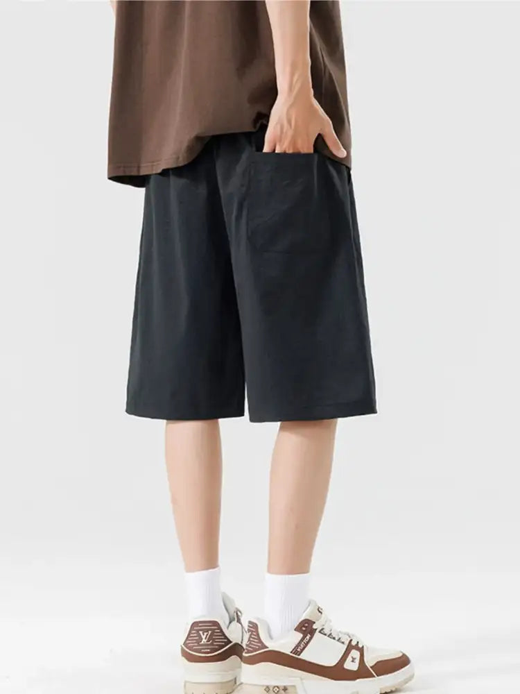 Men’s Plus Size Casual Drawstring Basketball Shorts