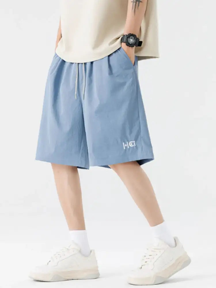 Men’s Plus Size Casual Drawstring Basketball Shorts