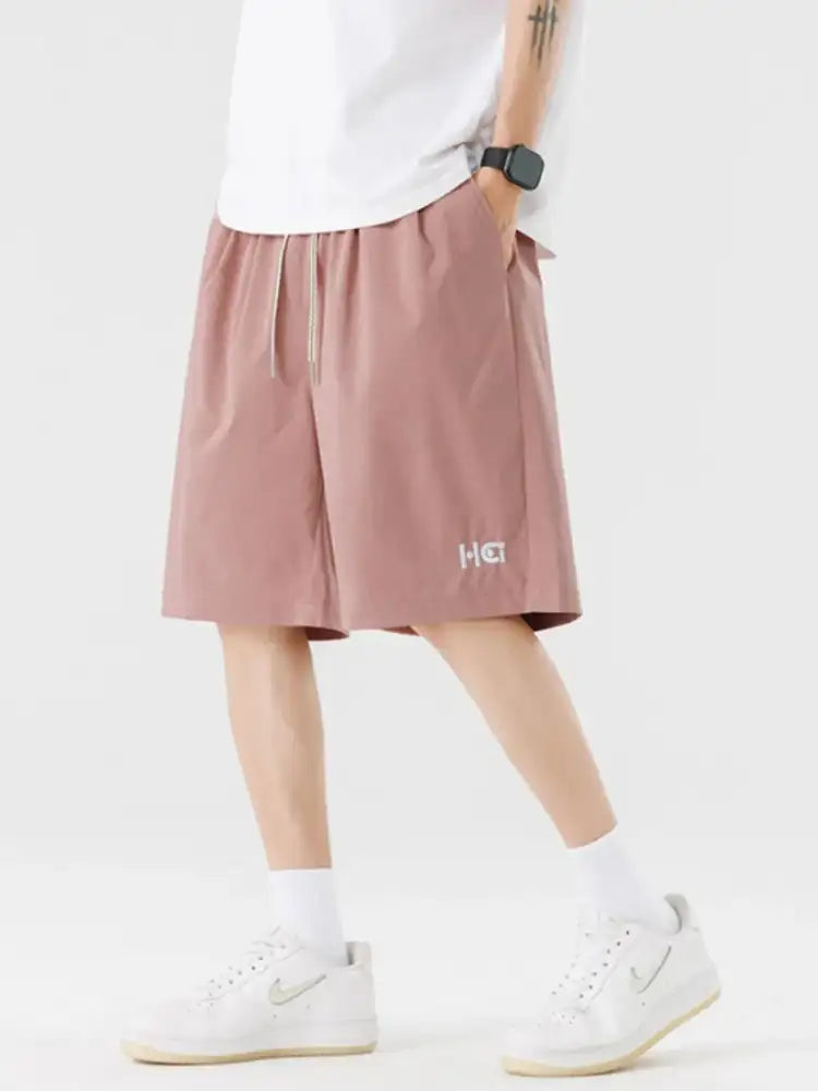 Men’s Plus Size Casual Drawstring Basketball Shorts