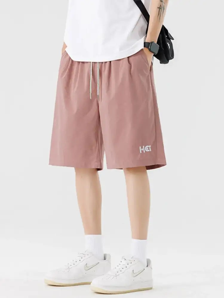Men’s Plus Size Casual Drawstring Basketball Shorts