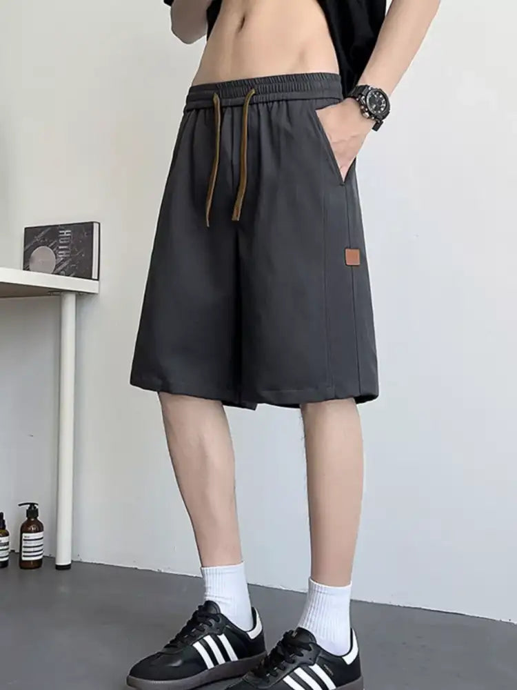 Men’s Plus Size Casual Drawstring Shorts