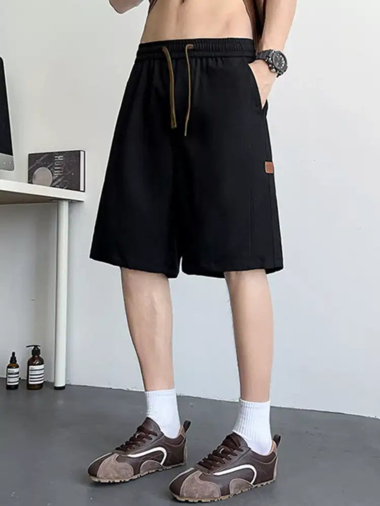 Men’s Plus Size Casual Drawstring Shorts