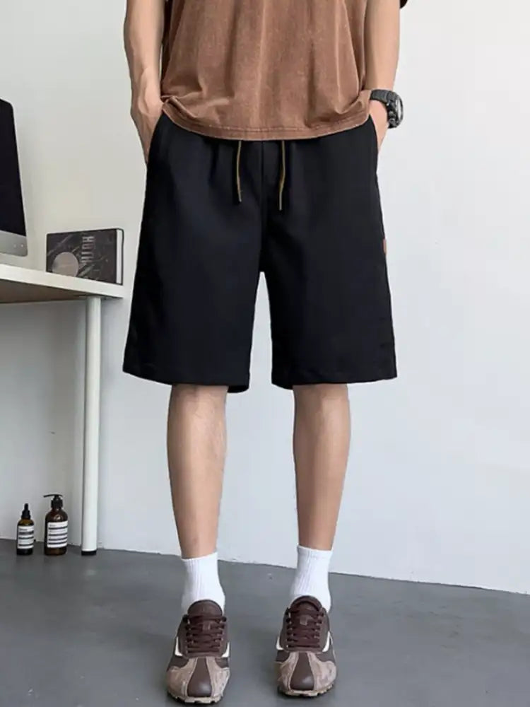 Men’s Plus Size Casual Drawstring Shorts