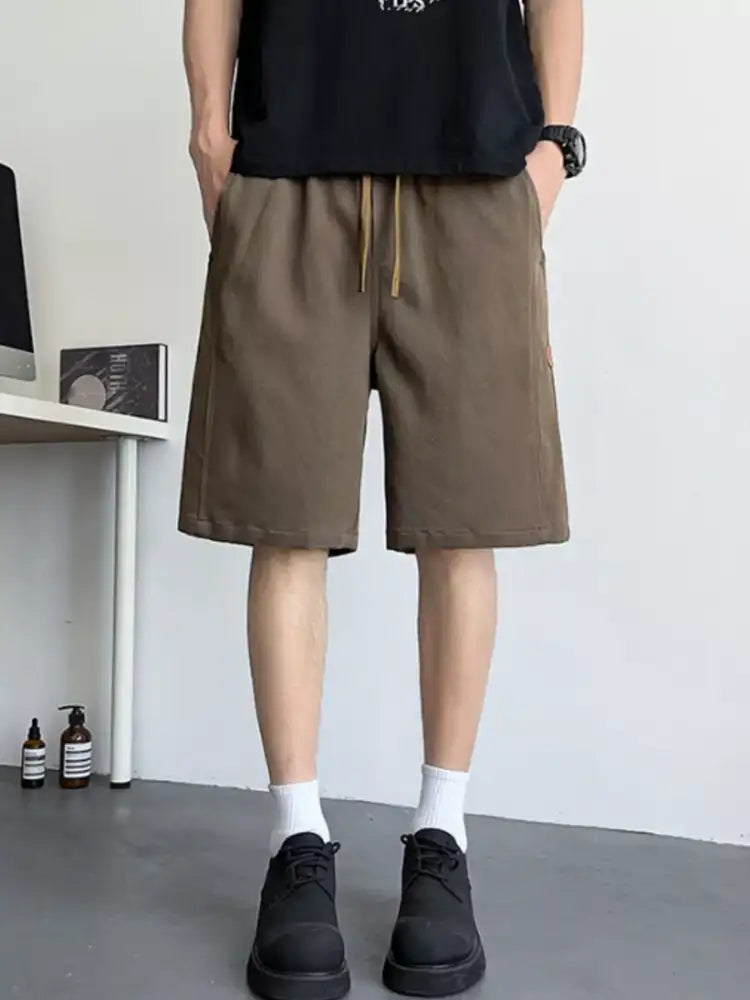 Men’s Plus Size Casual Drawstring Shorts
