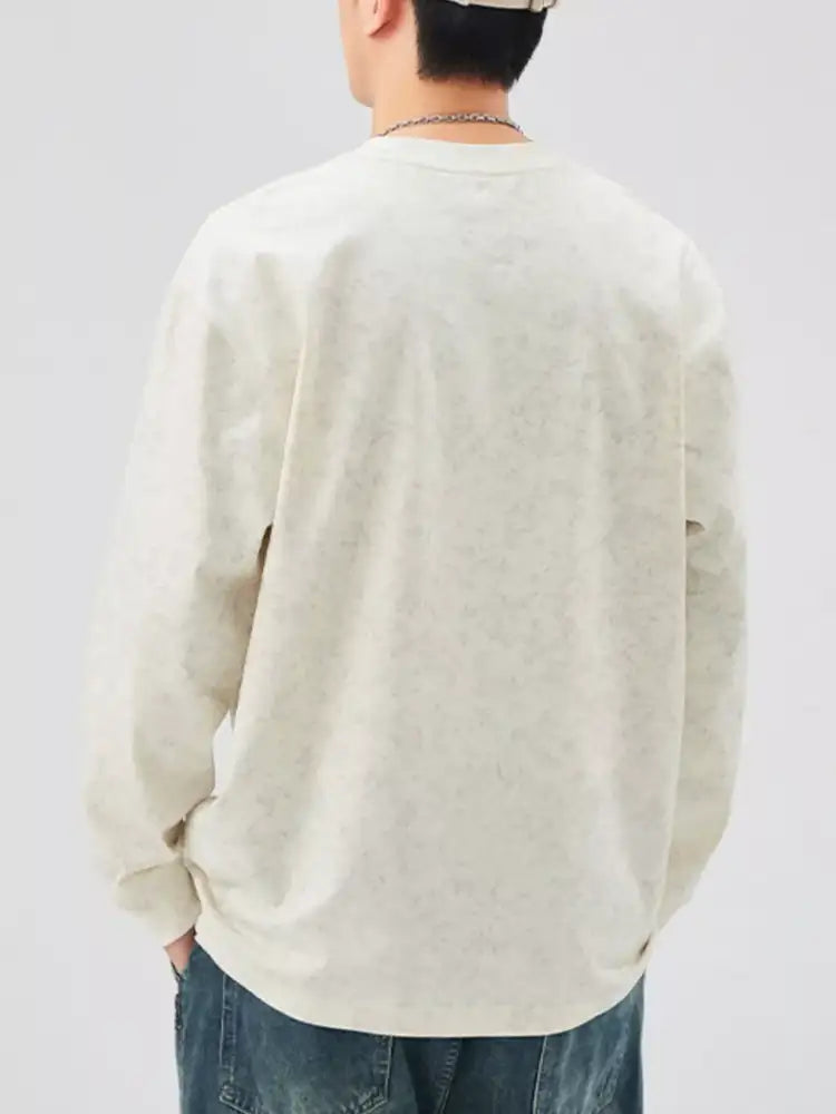 Men’s Plus Size Casual Graphic Long Sleeve T-Shirt