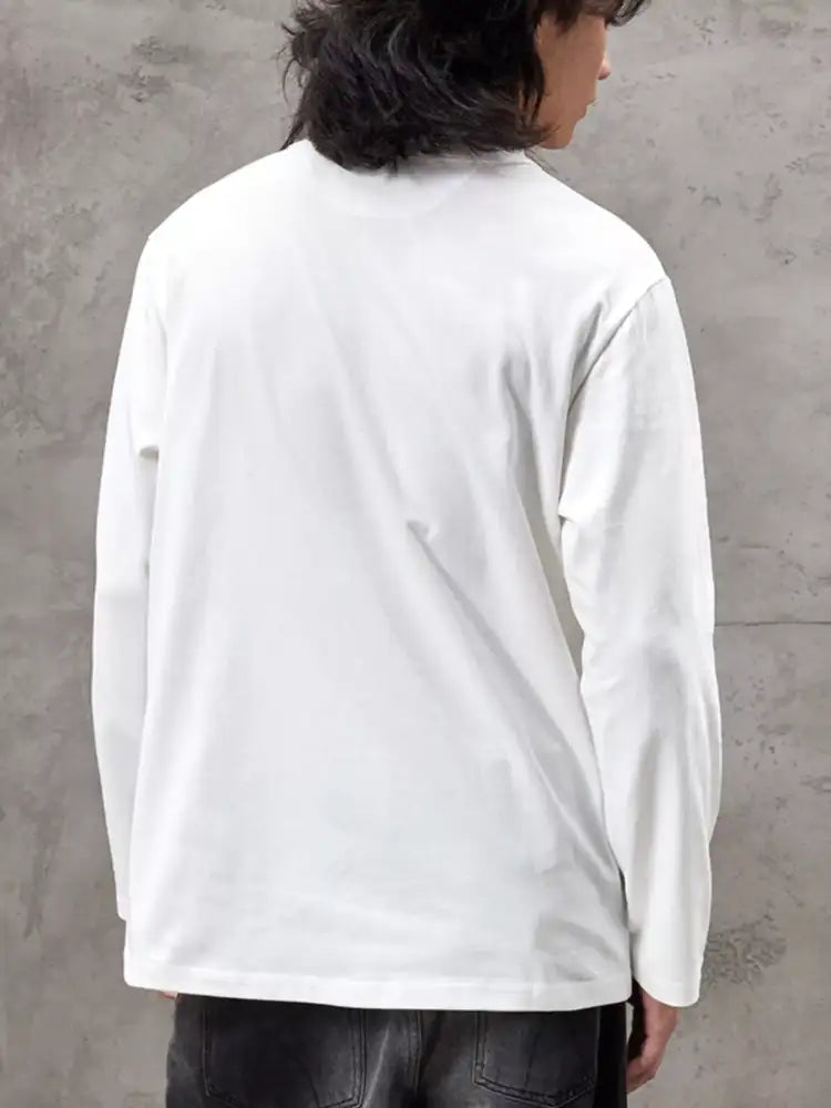 Men’s Plus Size Casual Henley Long Sleeve T-Shirt