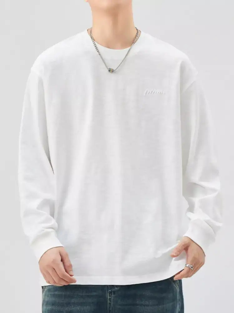 Men’s Plus Size Casual Long Sleeve T-Shirt
