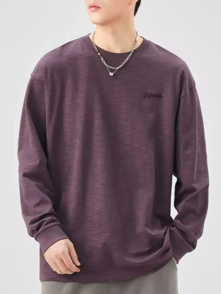 Men’s Plus Size Casual Long Sleeve T-Shirt