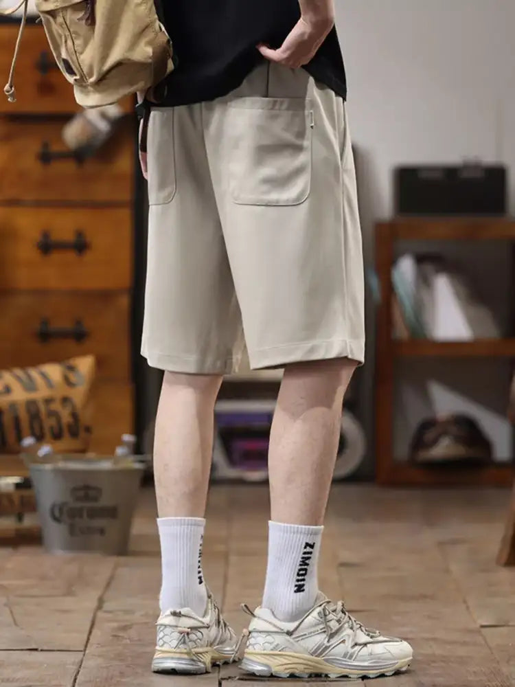 Men’s Plus Size Casual Loose-Fit Drawstring Shorts