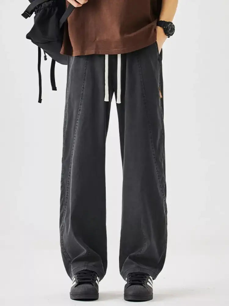 Men’s Plus Size Casual Loose Wide Leg Pants