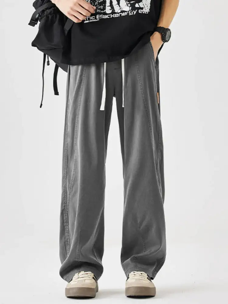 Men’s Plus Size Casual Loose Wide Leg Pants