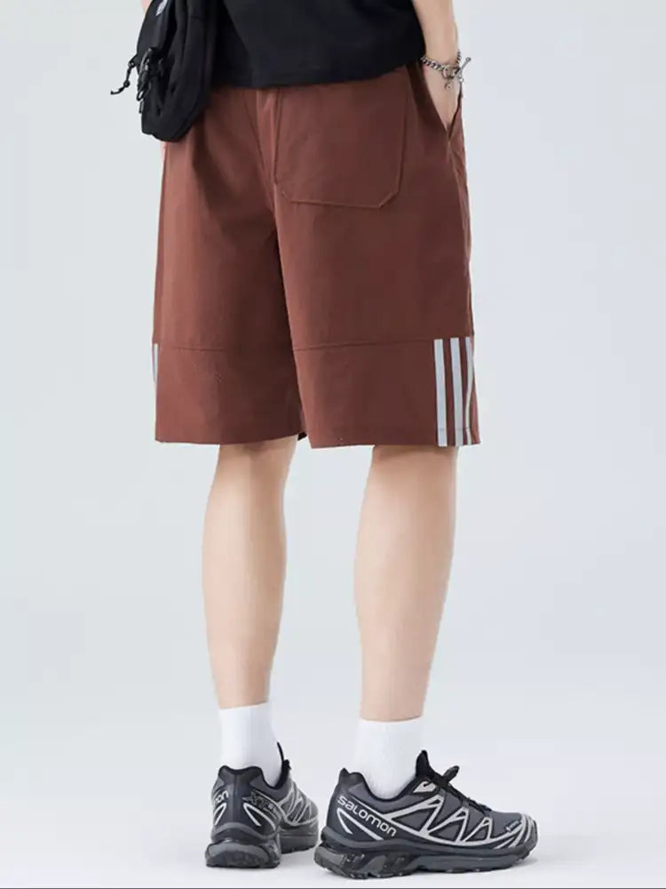 Men’s Plus Size Casual Striped Shorts