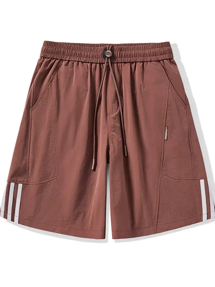 Men’s Plus Size Casual Striped Shorts
