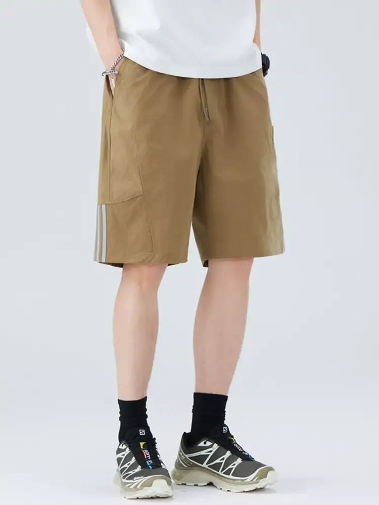 Men’s Plus Size Casual Striped Shorts