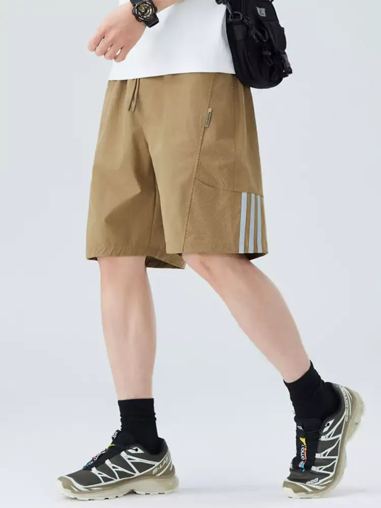 Men’s Plus Size Casual Striped Shorts