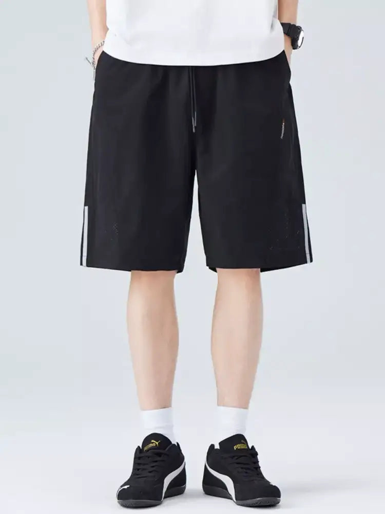 Men’s Plus Size Casual Striped Shorts