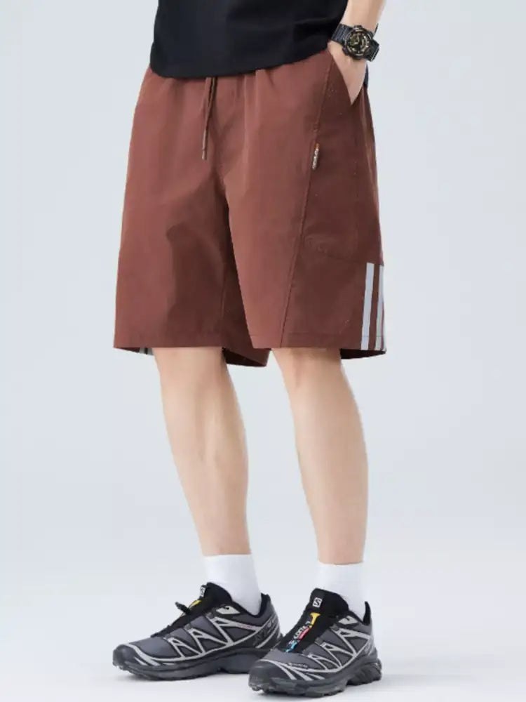 Men’s Plus Size Casual Striped Shorts